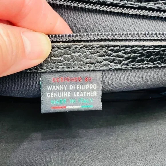 IL Bisonte Vintage Leather double sides Briefcase, Black - Picture 13 of 16